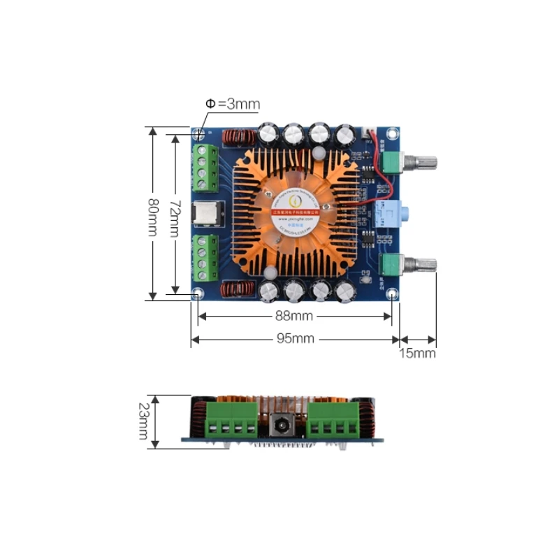 XH-A372 TDA7850 четырехканальный 50 Вт * 4 HIFI автомобильный стерео аудио усилитель плата