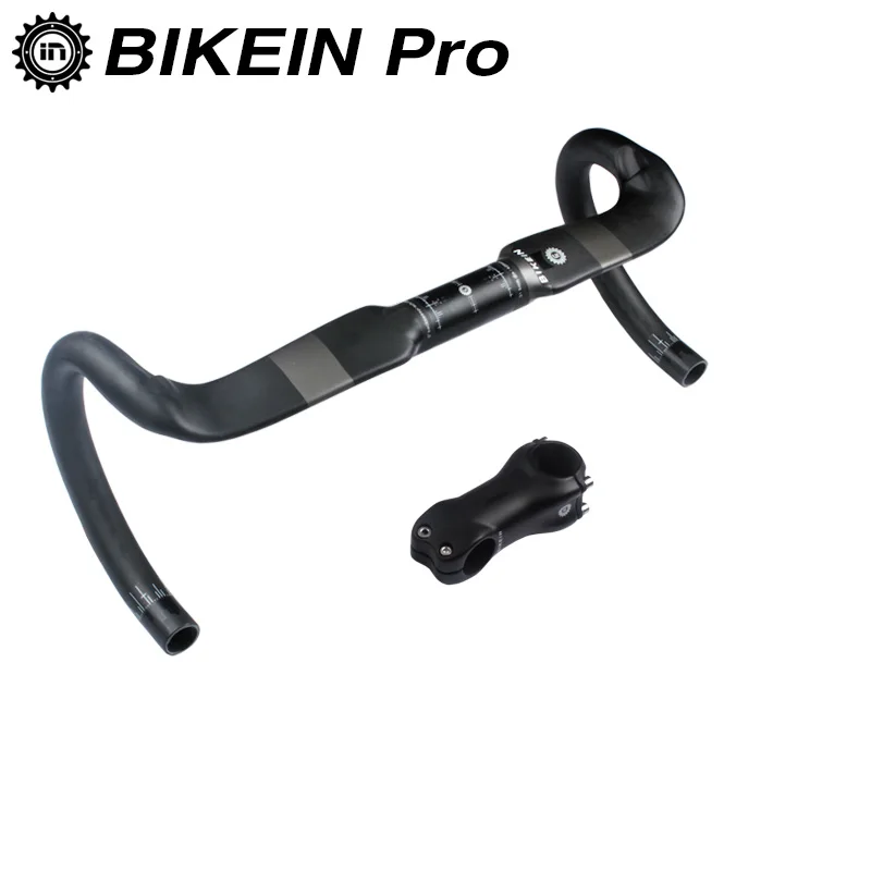 BIKEIN Pro руль для шоссейного велосипеда набор полностью из углеродного волокна