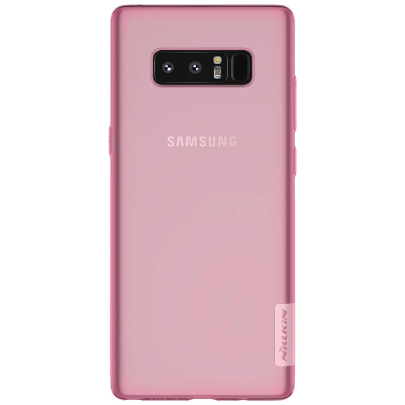Pink Для samsung Galaxy Note 8 чехол Nillkin натуральный прозрачный мягкий кремний ТПУ защитный чехол для samsung Note8 задняя крышка - Цвет: Pink