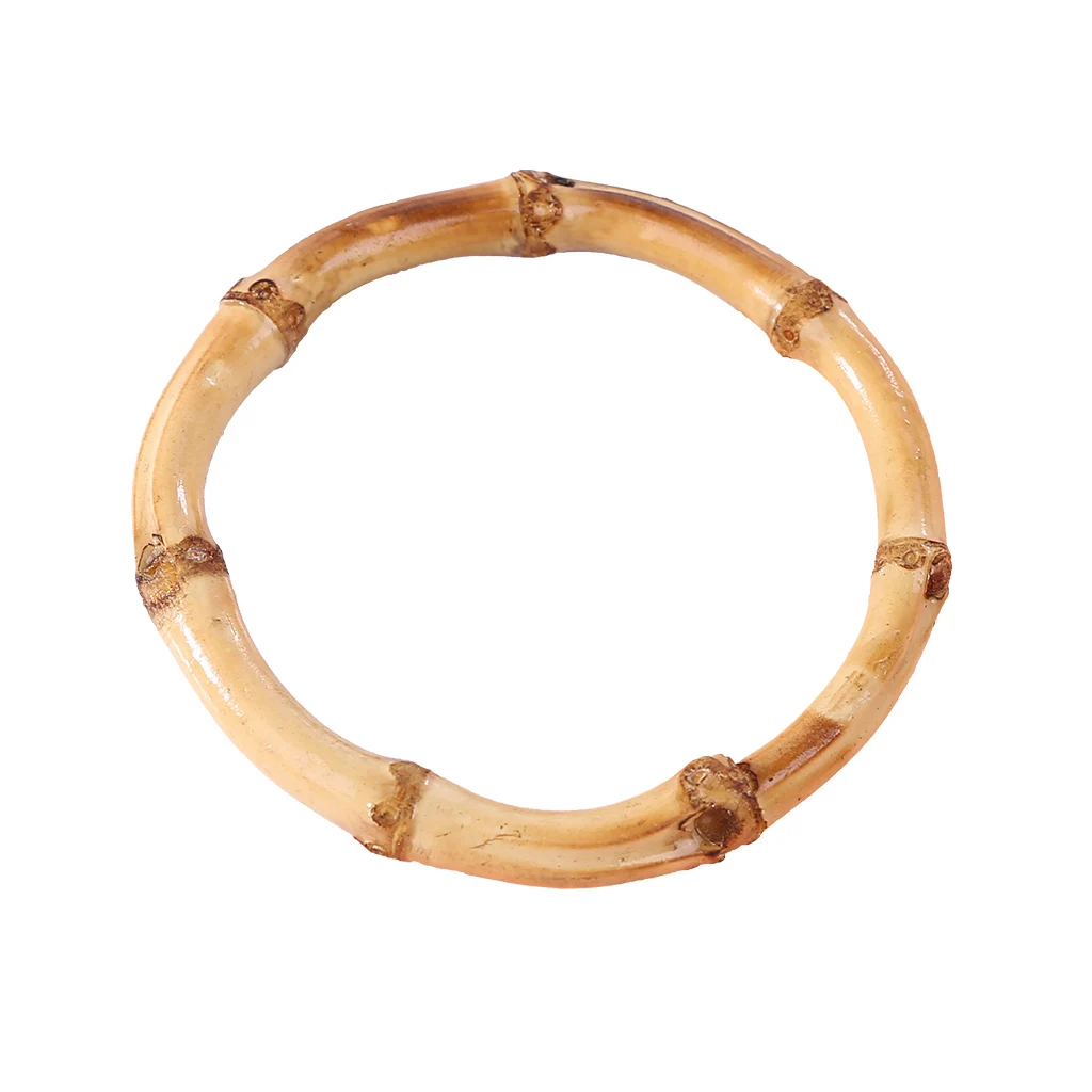 Фото 1 x Round Bamboo Bag Handle for Handcrafted Handbag DIY Accessories Багаж и сумки 1 x Round Bamboo Bag Handle for Handcrafted Handbag DIY Accessories Багаж и сумки