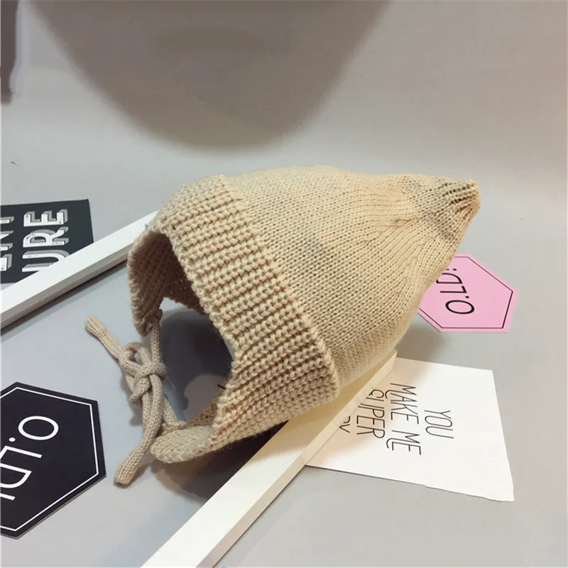 2021 NEW Cute Baby Toddler Hat Winter Warm Caps Cotton Knitted Newborn Hats Infant Girls Beanies Bonnet Accessories | Детская одежда и