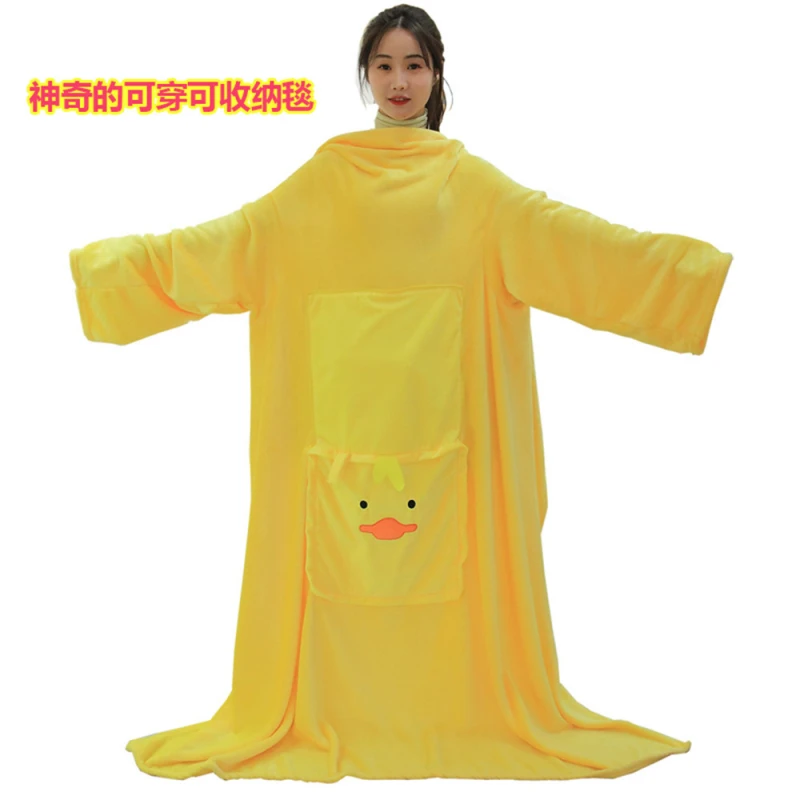 Пригодное для носки одеяло кондиционера Подушка сна подушка мультяшное