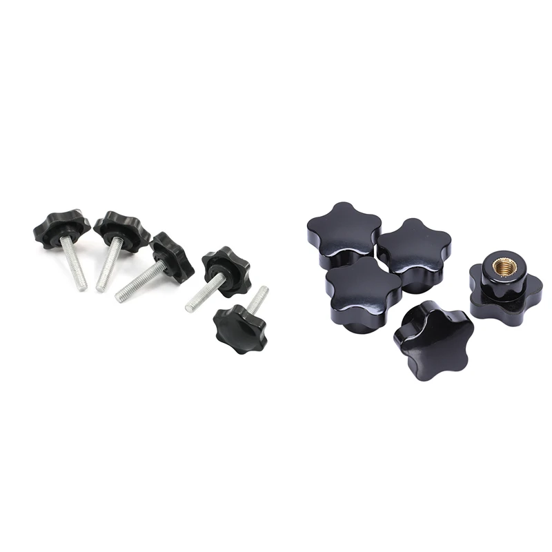 

10 шт. флейта: 5 шт. M6 X 30 мм, форма сливы, флейта 25 мм, диаметр головки и 5 шт. M8, внутренняя резьба 32 мм, звездная головка