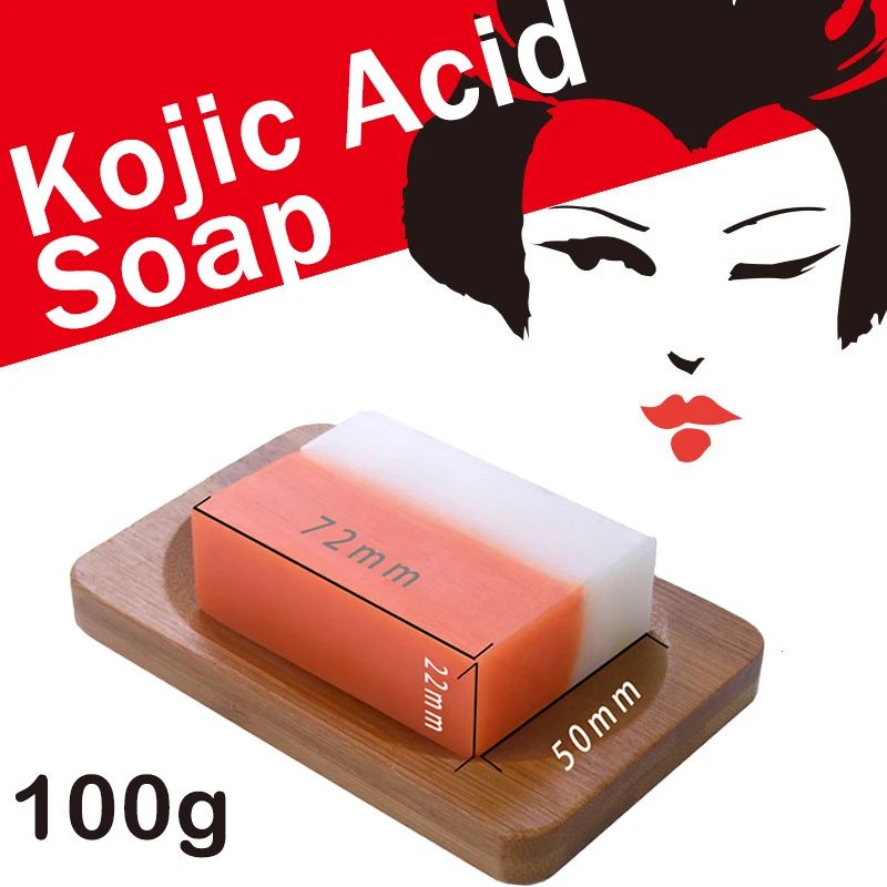 

Black Skin Lightening Kojic Acid Soap Handmade Glutathion Whitening Glycerin Making Soap Whitener Face Body Hand Nail Bleaching