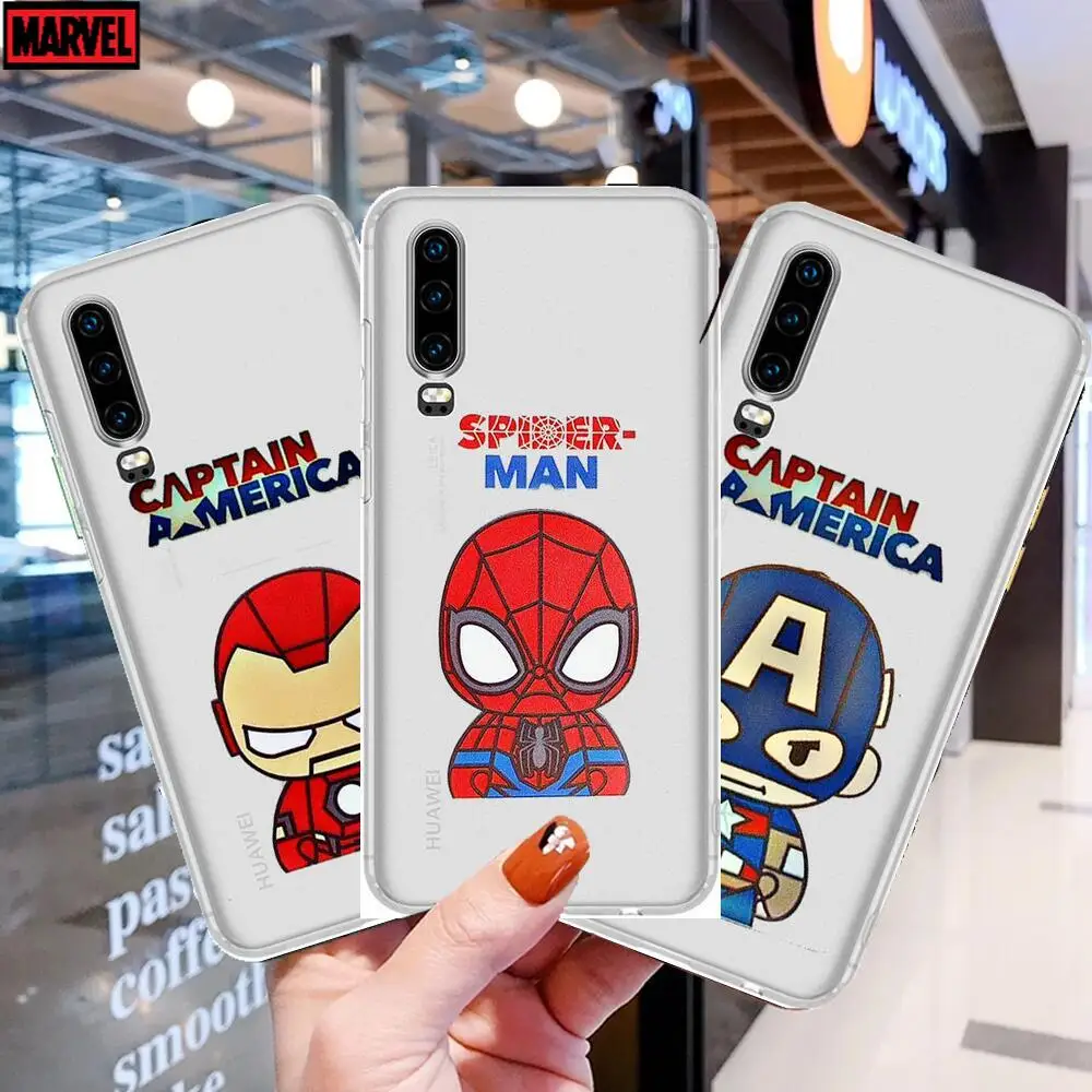 

Anime cute cartoon hero Anime Transparent Clear Phone Case For Huawei Honor 20 10 9 8A 7 5T X Pro Lite 5G Etui Coque Hoesjes