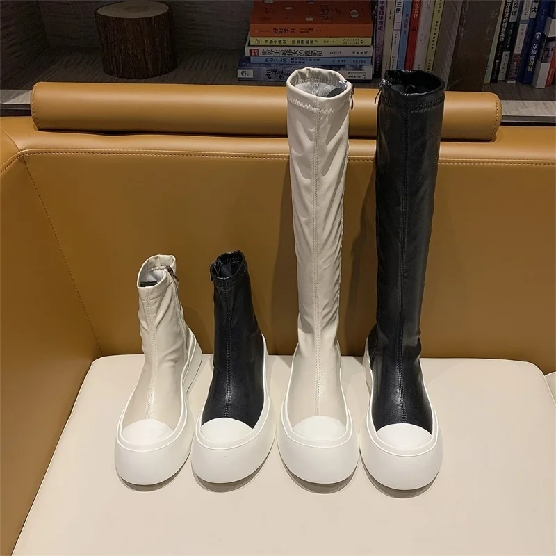 

Boots children 2021 autumn new short boots fashion versatile net red ins tide thick bottom side zipper casual boots