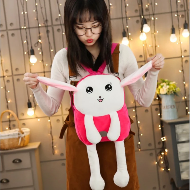 Новинка 2020 сетчатый красный рюкзак уши можно перемещать для танцев детского сада