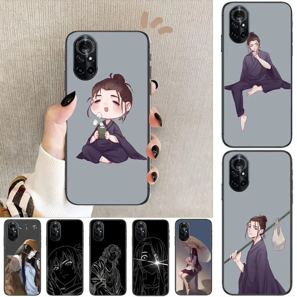 

anime Under one person Clear Phone Case For Huawei Honor 20 10 9 8A 7 5T X Pro Lite 5G Black Etui Coque Hoesjes Comic Fash des