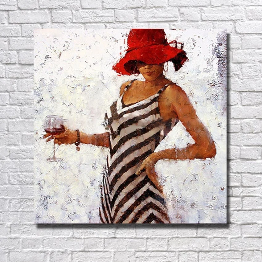 

No Framed Hand Painted Beautiful Portraiture Wall Picture Home Decor Wall Painting Art Women Painting For Living Room Office