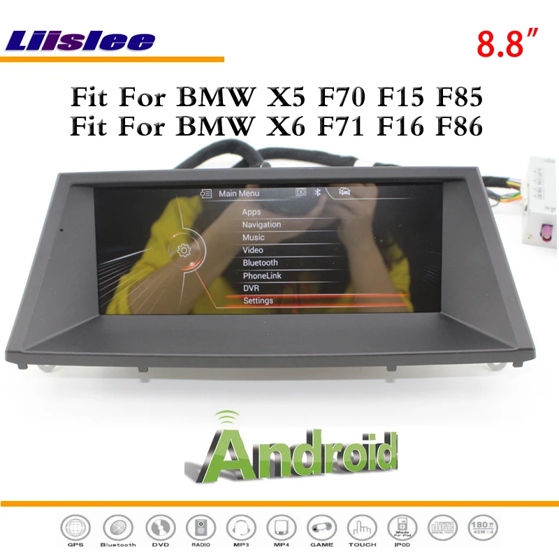 8 дюймовый Android мультимедийный для BMW X5 F70 F15 F85 / X6 F71 F16 F86 2010 стерео радио DVD плеер GPS