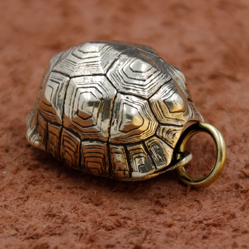 Медный панцирь черепахи колокол брелок для автомобильных ключей кулон ювелирные