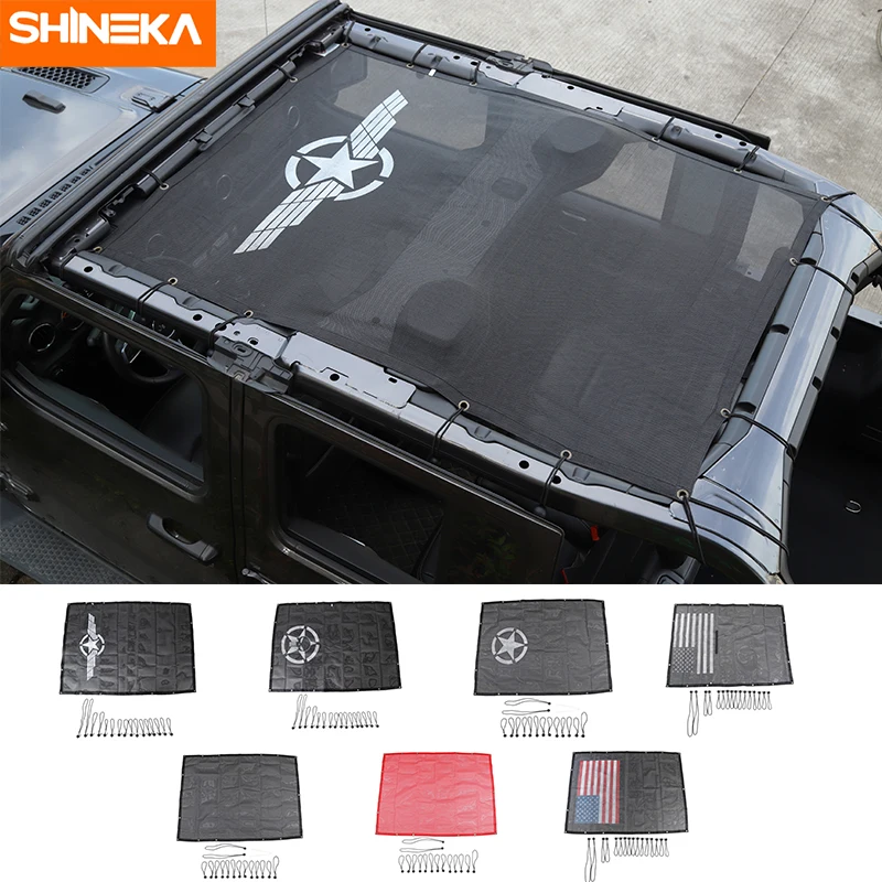 SHINEKA автомобильный чехол для Jeep Wrangler JL аксессуары солнцезащитный крыши УФ защита