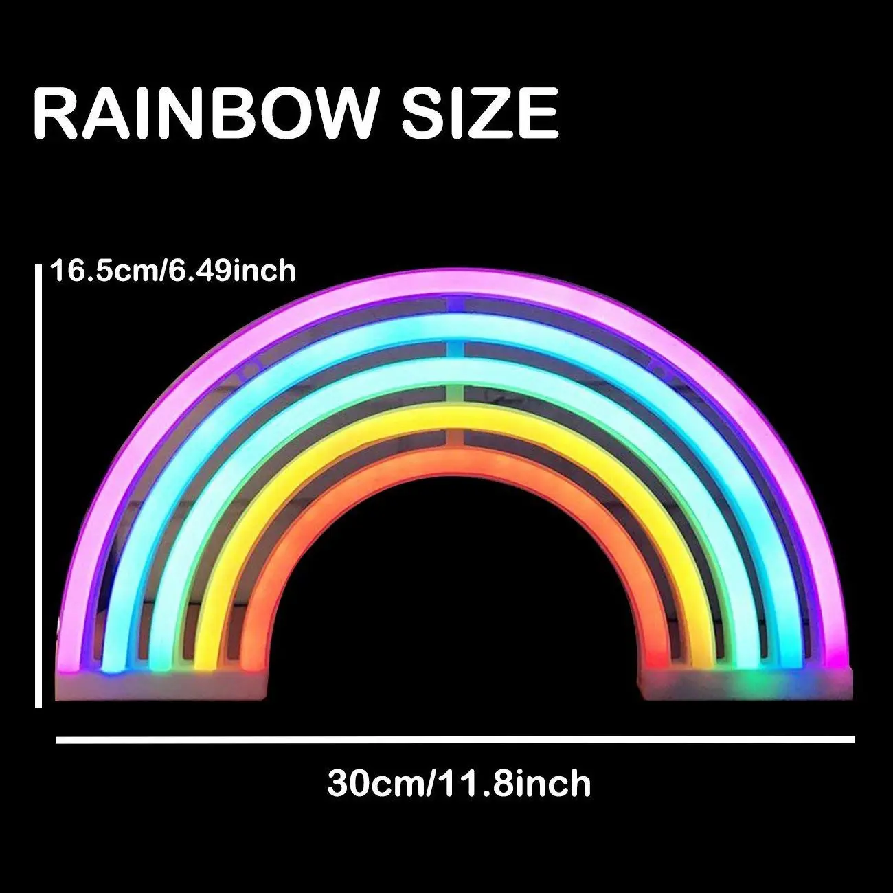 

BIFI-Cute Rainbow Neon Sign,LED Rainbow Light/Lamp for Dorm Decor,Rainbow Decor Neon Lamps,Wall Decor for Girls Bedroom,Chistm