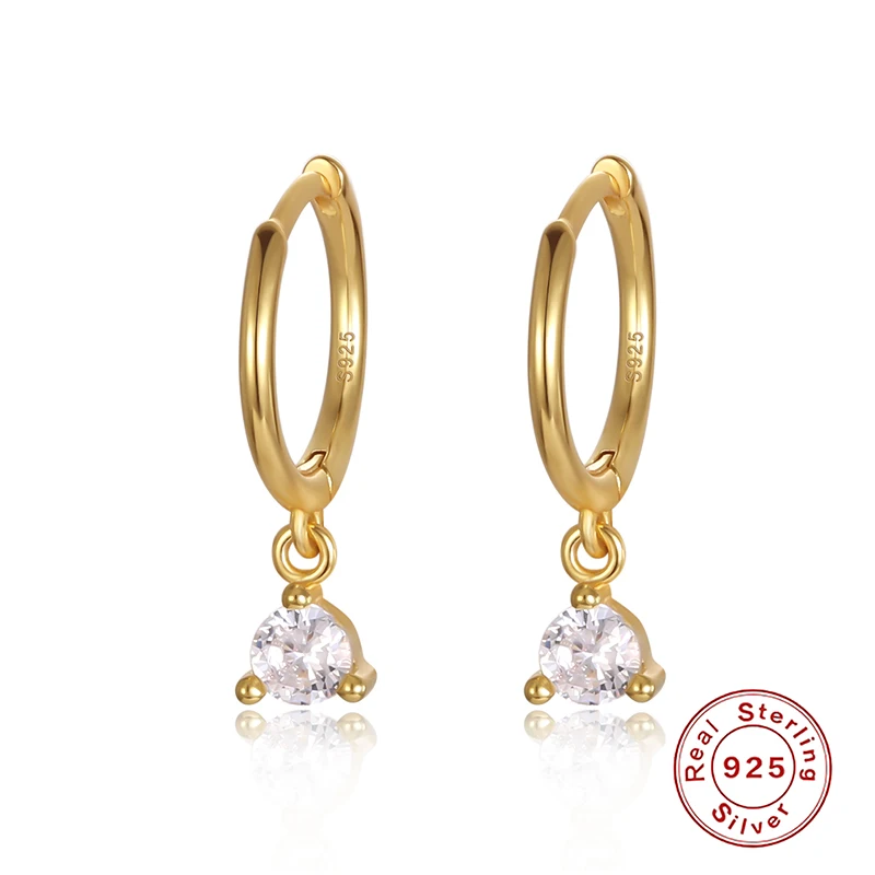 

Женские серьги из серебра 925 пробы DORIN, корейские циркониевые серьги-подвески для влюбленных, Хороший Подарок на годовщину или свадьбу