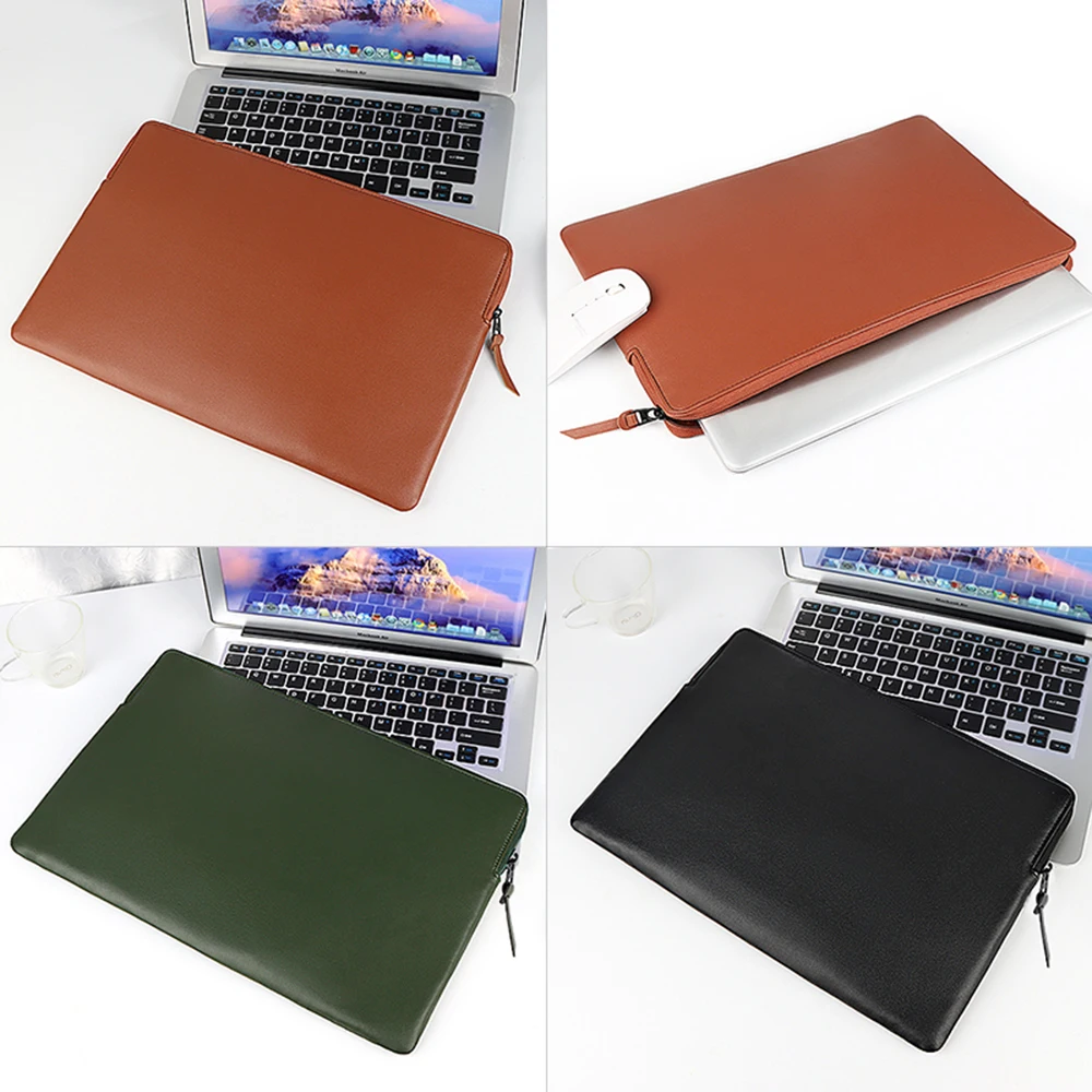 Сумка для ноутбука Macbook Air Pro 13 15 сумка Xiaomi Asus 14 6 дюймов чехол из искусственной кожи