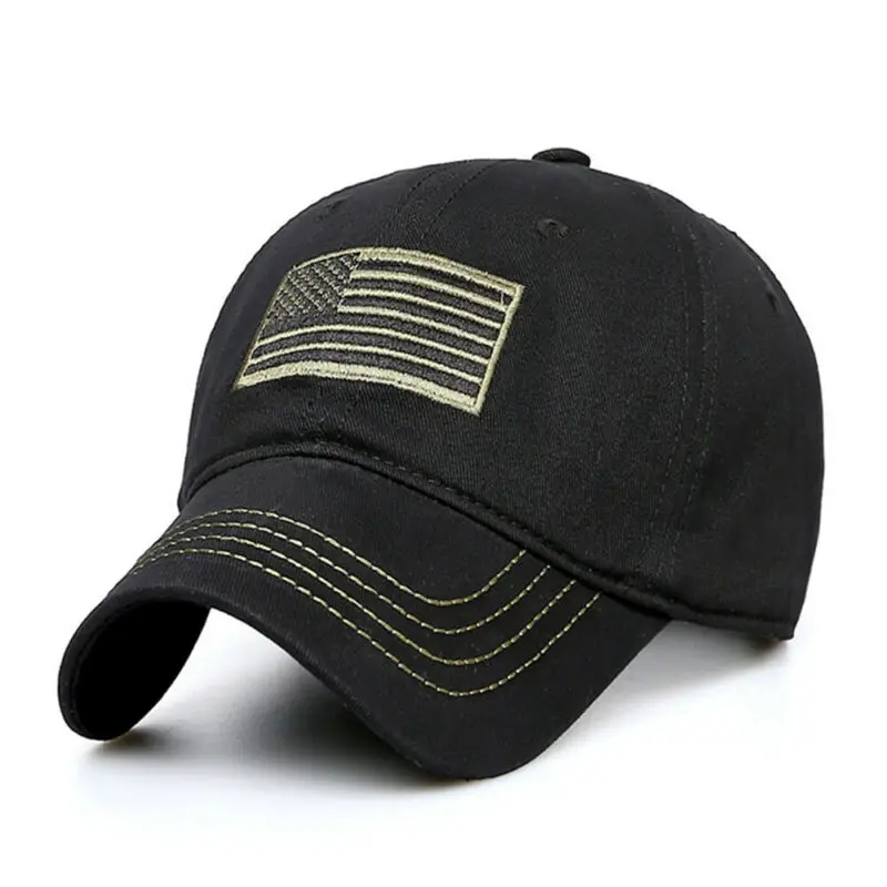 Flag Patch Hat Men Casual Baseball Cap Military Tactical Army Camo US Trucker Camouflage Outdoor Operator Detachable | Аксессуары для