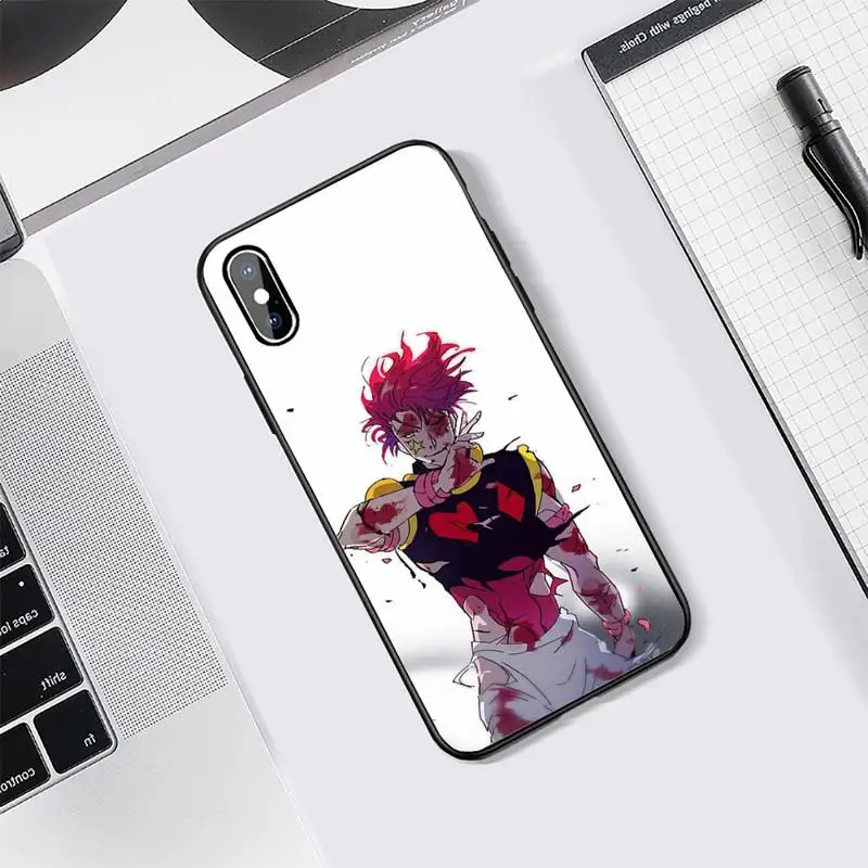 

Hisoka Anime Hunter X hunter Phone Cases Tempered glass For iphone 5C 6 6S 7 8 plus X XS XR 11 PRO MAX