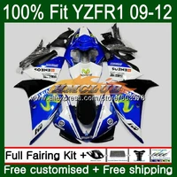 injection for yamaha yzf 1000 yzf r1 2009 2010 2011 2012 64cl 16 yzf r1 1000 r 1 yzf1000 yzfr1 09 10 11 12 fairings cool blue