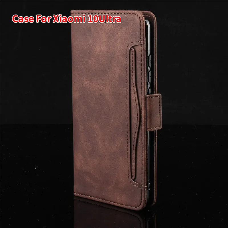 

Suitable for Xiaomi mi 10 ultra Commemorative Edition Mobile Phone Leather Cover Flip Xiaomi 10ultra Multi Card Slot Phone Case