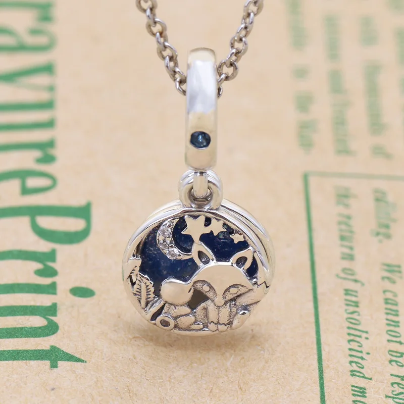 

Bewill S925 Sterling Silver Fox And Rabbit Charm Pendant Fit Original Charms Necklace