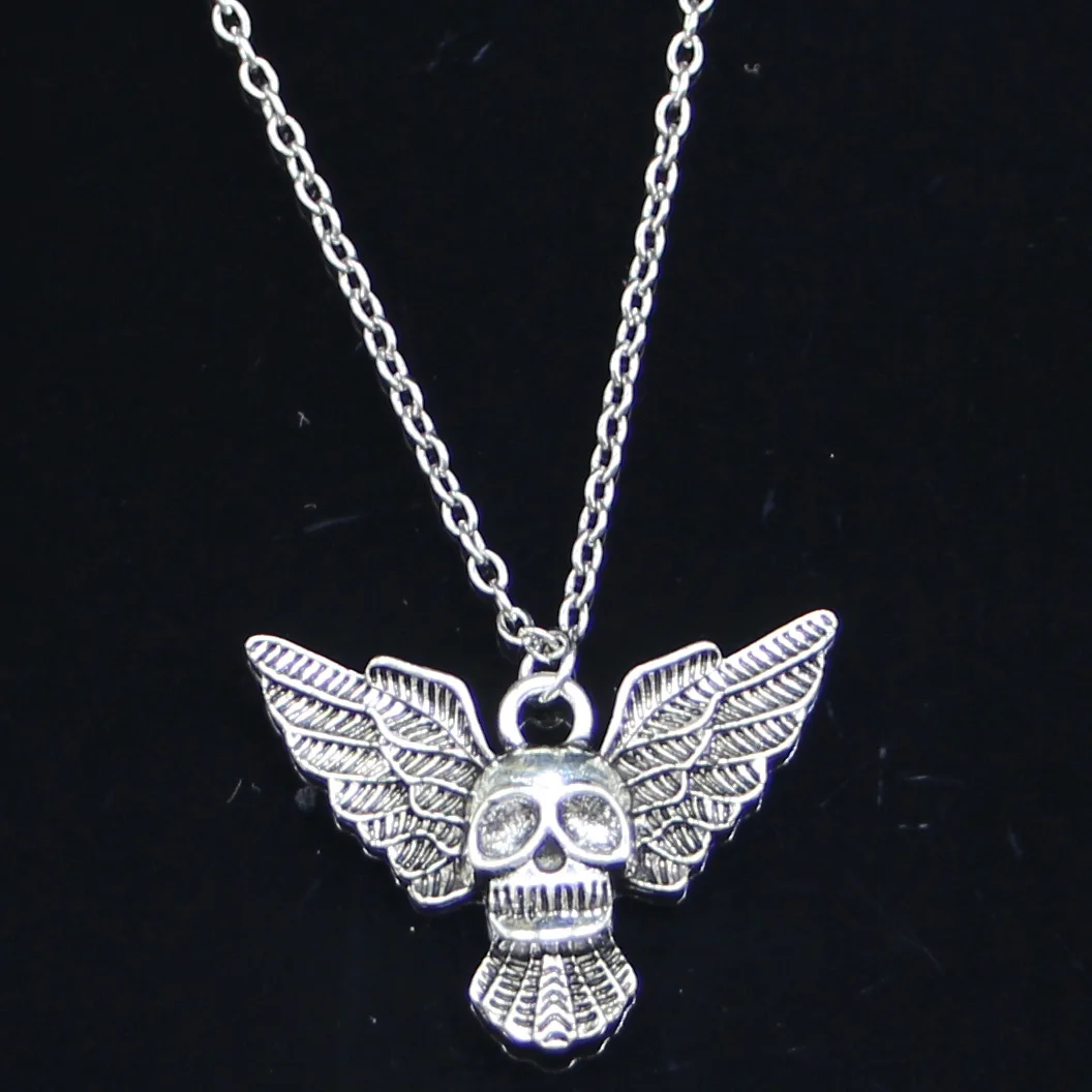 Новое модное ожерелье 34x25 мм летучая мышь Подвески Короткие Длинные женские и