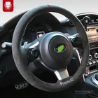 Чехол на руль для Subaru BRZ Auto Алькантара замшевый ручной пошив чехол для руля Премиум авто аксессуары для интерьера автомобиля