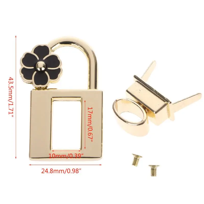 

New Metal Clasp Turn Lock Twist Locks for DIY Handbag Craft Bag Purse Hardware