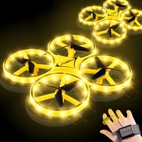 mini rc quadcopter induction ufo drone smart watch remote sensing gesture rc aircraft ufo hand control drone kids hand drone