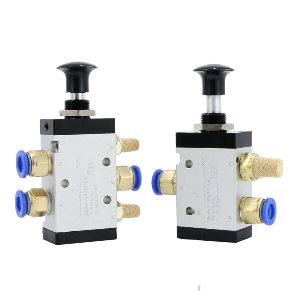 

1Pc 5 Port 2 Position 1/4" BSP Hand Operated Air Valve Manual Pneumatic Controller 4R210-08