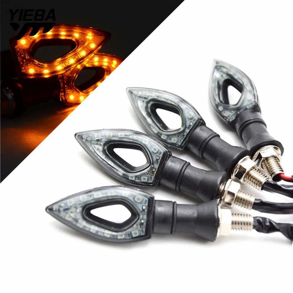 2шт/1 пара Универсальный светодиодный индикатор для мотоцикла сигнальные