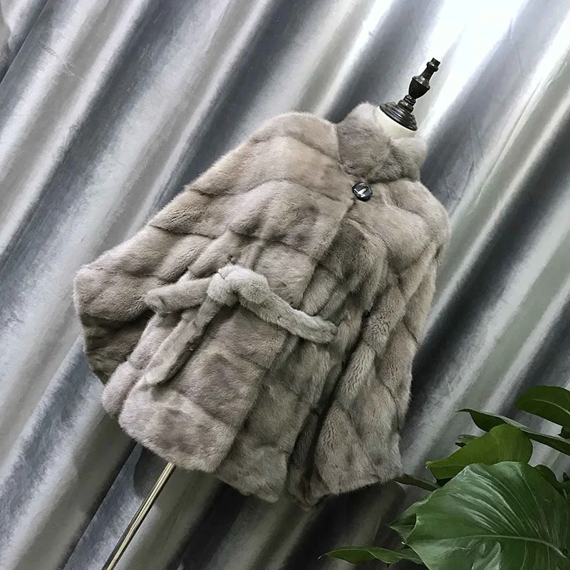 BFFUR, Женская норковая шуба, норковая шуба, настоящая мода, тонкий мех, норковая шуба, для женщин, плюс размер, Полный Пелт, длинное пальто, повседневная меховая накидка