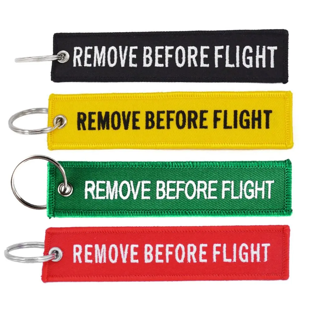 Remove Before Flight Key Chain Embroidery Ring Finder For Cars Aviation Tag Small Business Gift | Украшения и аксессуары