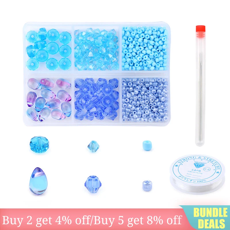 Разнообразные хрустальные бусины в форме рассады стеклянные круглые капли