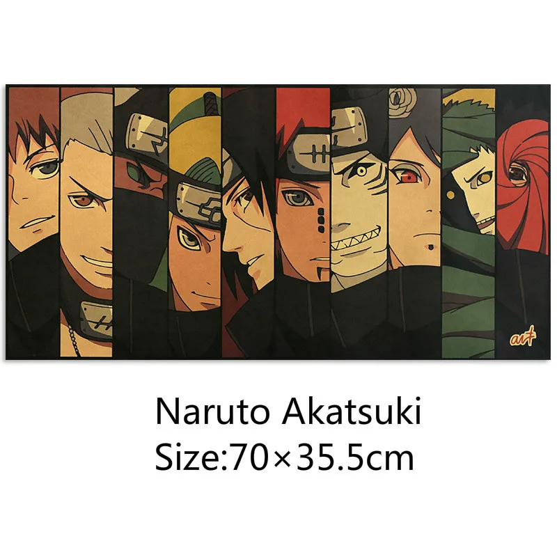 Новинка 2020 аниме плакат Винтажный Классический из крафт-бумаги с мультяшным