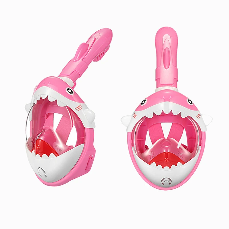 

Snorkel Face Cover Full Face Snorkeling and Diving Face Cover with 180 Degree Panoramic Viewing Long Ventilation Pipe FE