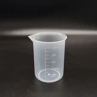 3pcs plastic beaker in low form capacity 250mlplastic measuring cuplaboratory plastic beaker