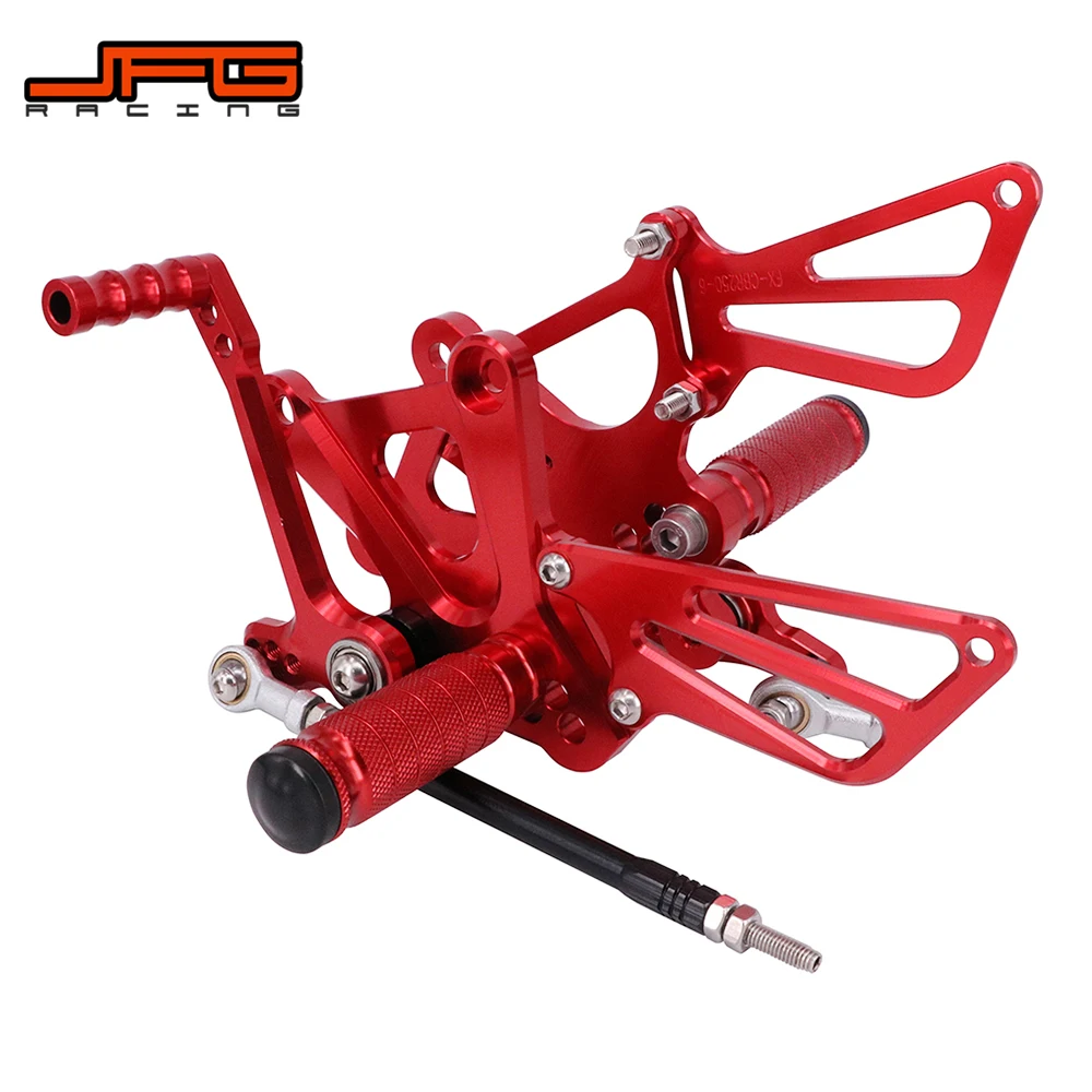 Motorcycle CNC Adjustable Foot Pegs Pedals Rest Rearset Footpegs For HONDA CBR250R CBR300R CB300F 2011-2017 NSR50 NSF100 | Автомобили и