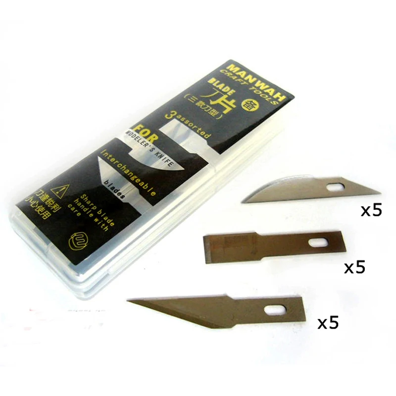 WANWAH MW-2160 Model Tools Three Types of Razor Blade for Carving Knife | Инструменты