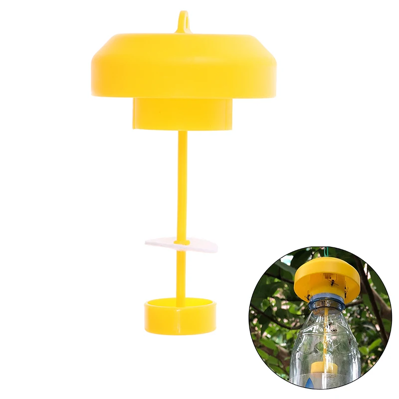 

1PC Fruit Fly Trap Killer Plastic Drosophila Trap Fly Catcher With Attractant Pest Insect Control For Home Farm Orchard