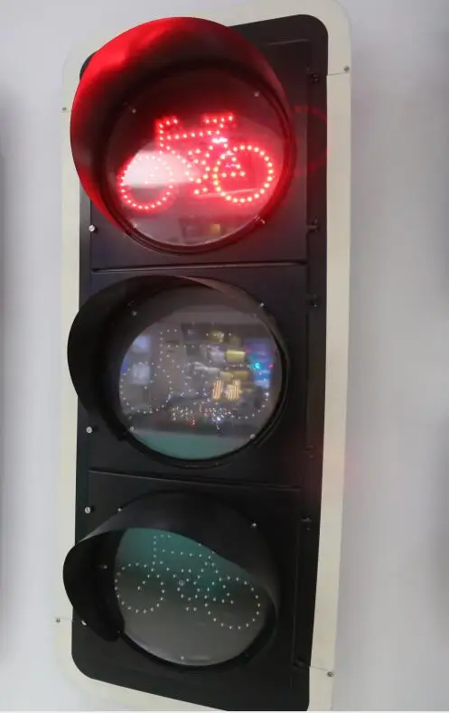 400 мм велосипесветильник светодиодный светофор красный и желтый статический