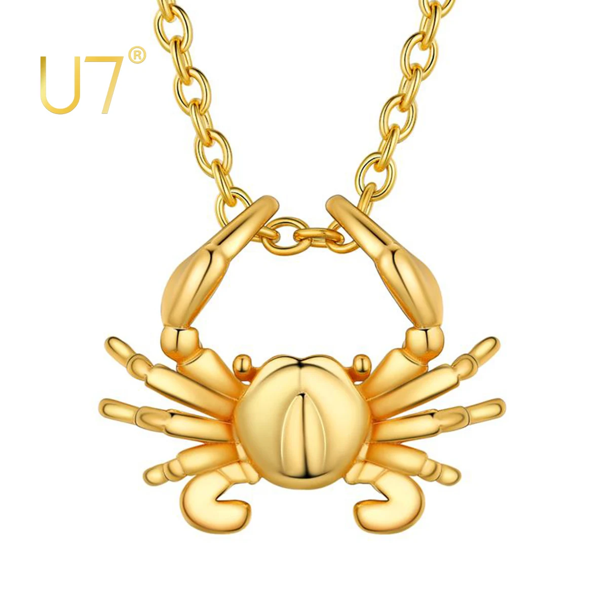 

U7 12 Constellations Zodiac Star Pendant Necklace Horoscope Jewelry Gift for Astrologer Men Women