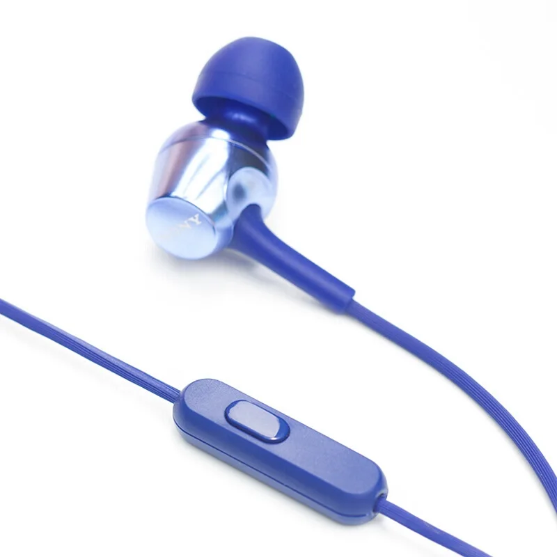 original sony mdr ex255ap headphone 3 5mm wired earbuds music earphone headset hands free with mic for xiaomi huawei smart phone free global shipping