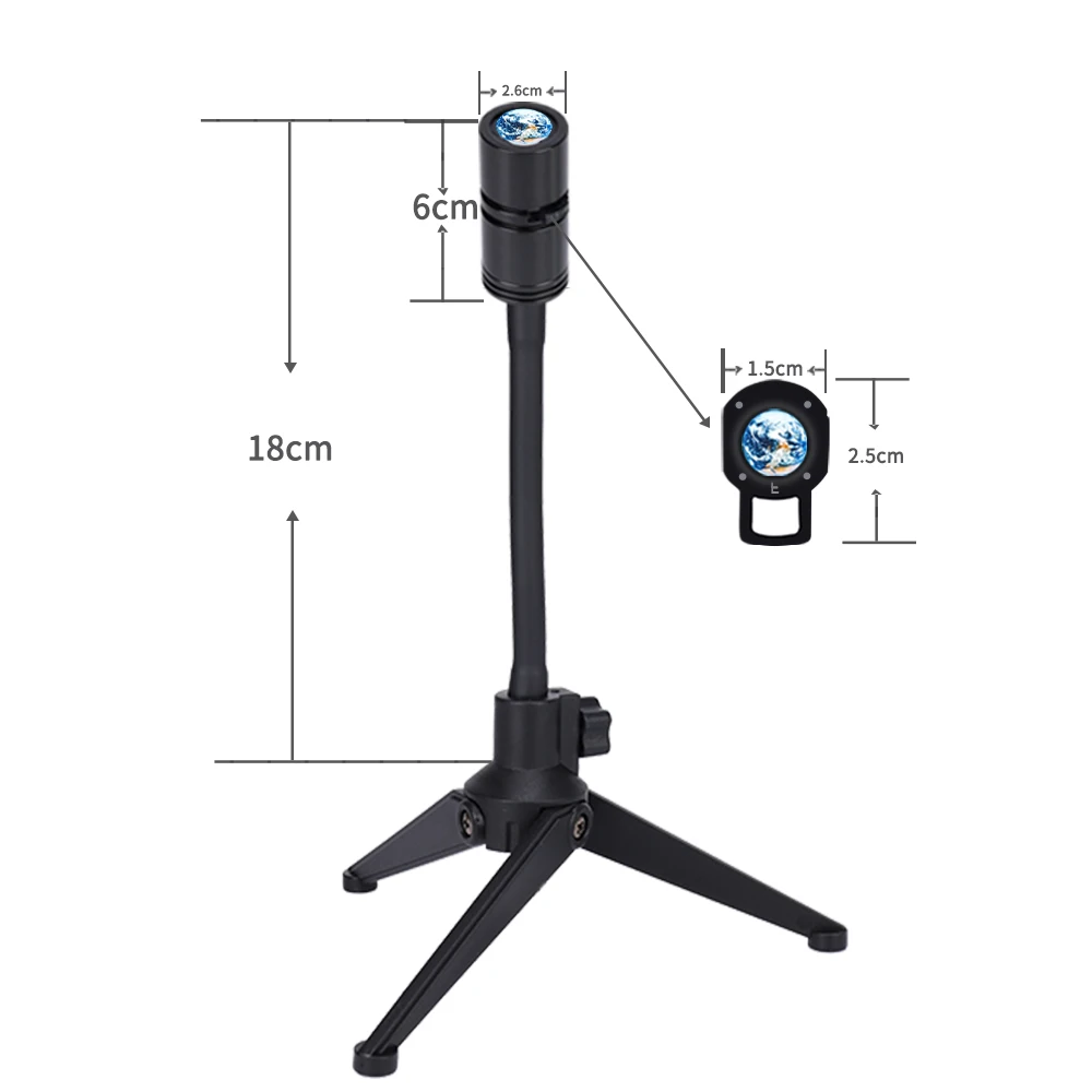 Проекционная лампа Земля-Луна 2 в 1 проектор вращающийся на 360 ° кронштейн USB