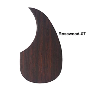 Rosewood-07 HISPETECH гитарные запчасти 1 шт. деревянные накладки с цветочным узором самоклеющиеся защитные наклейки для гитары накладки для 38 39 40 41 дюймов - Цвет: Rosewood-07