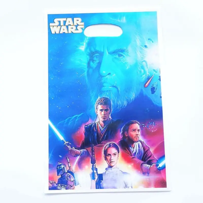 Star Wars 20 шт./лот Подарочный пакет там мешок с подарками Микки и Минни Маус детский день рождения вечерние поставки для праздника вечерние поставки вечерние украшения набор пакет для конфет - Цвет: Star Wars