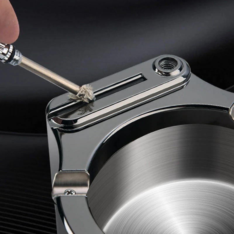 

HONEST Retro Metal Ashtray,Windproof Desk Ashtray,Office&Home Decorations Gadgets,for Men's Gift