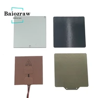 baiozraw v0 1 3d printer heated bed kit 24v 60w silicone pad 120120 aluminum plate and pei steel sheet for voron 0 1 parts