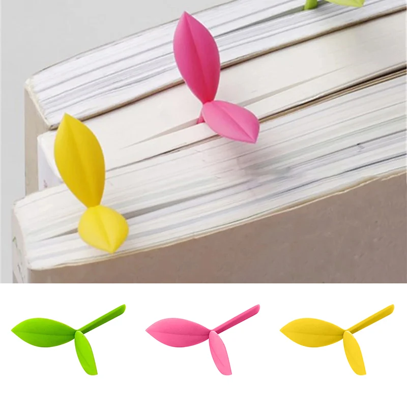 

5pcs Seedling Bookmark Student Gift Silicone Bookmarks Students Cute Cartoon Lovely School Stationery