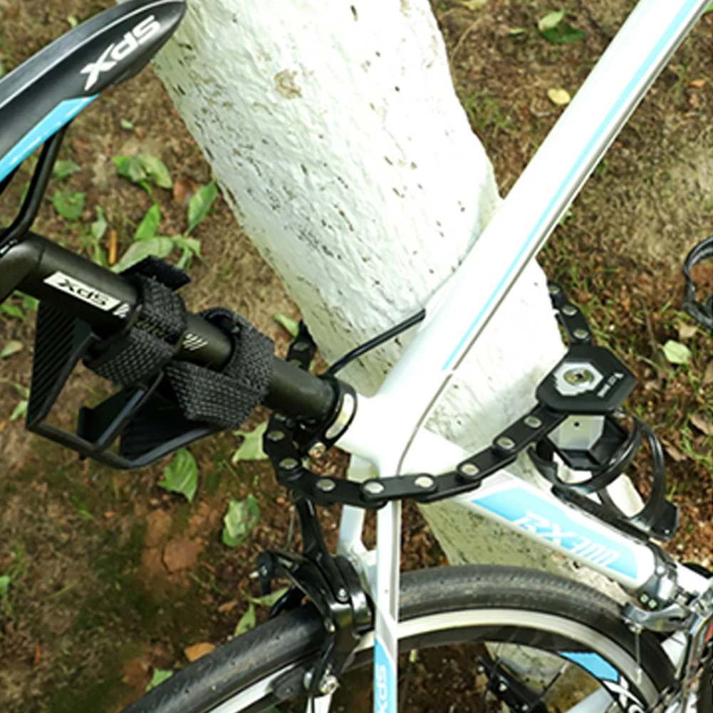 

WEST BIKING Bicycle Lock Foldable Bicycle Accessories Anti-Theft Security Moped Lock With 3 Key Electric Scooter Bike Chain Lock
