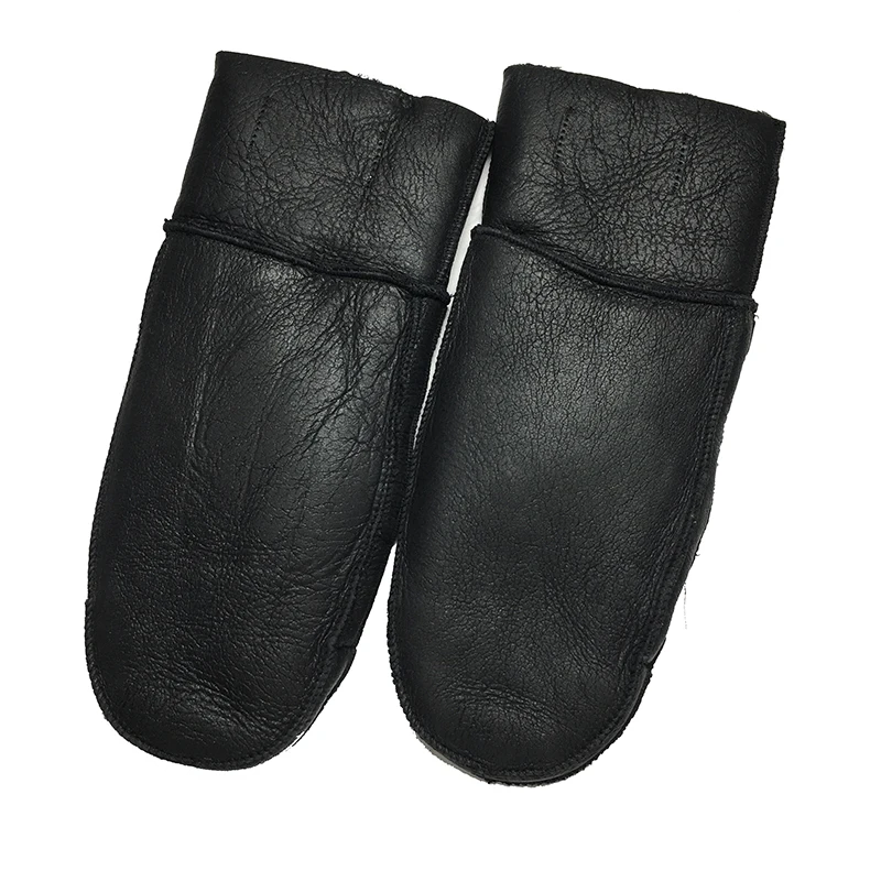 Women Gloves Winter Outdoor Thick Warm Cashmere Sheepskin Leather Heated Fur Mittens Suede | Аксессуары для одежды